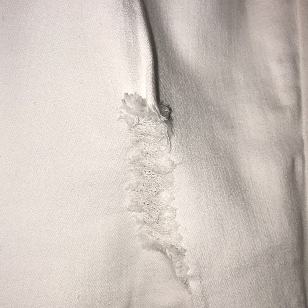 White Ripped Jeans - Picture 5 of 9